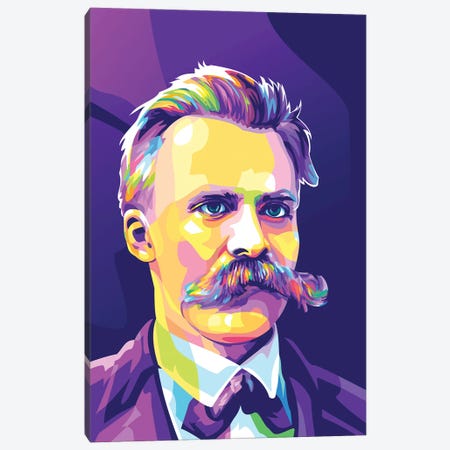Friedrich Nietzsche Canvas Print #DYB93} by Dayat Banggai Canvas Art Print