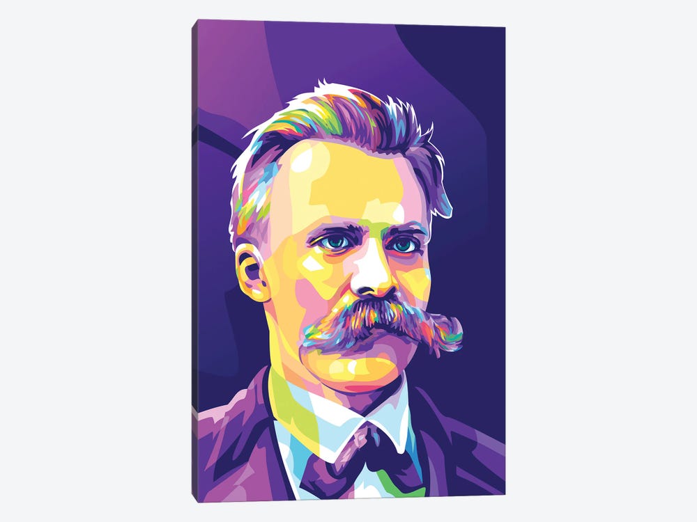 Friedrich Nietzsche by Dayat Banggai 1-piece Canvas Print