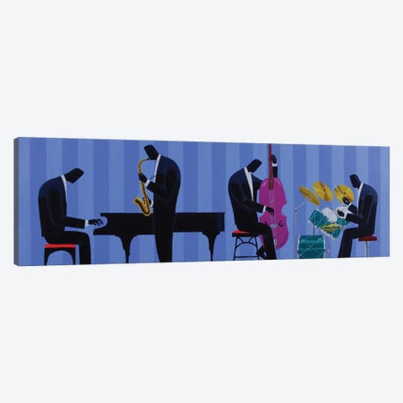 Royal Blues Quartet Canvas Print #DYD16} by Darryl Daniels Canvas Wall Art