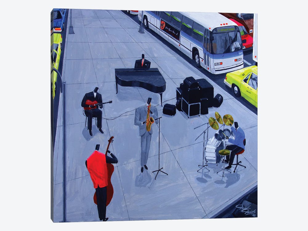 Traffic Jam by Darryl Daniels 1-piece Canvas Artwork