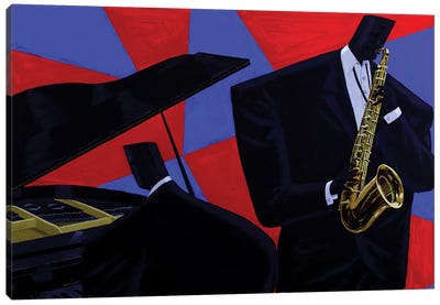 Duotones Canvas Art Print - Saxophone Art