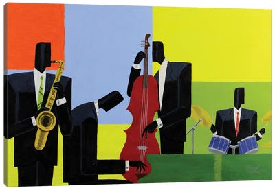 Four Square Canvas Art Print - Jazz Art