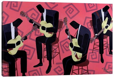 Groove Therapy Canvas Art Print - Musician Art
