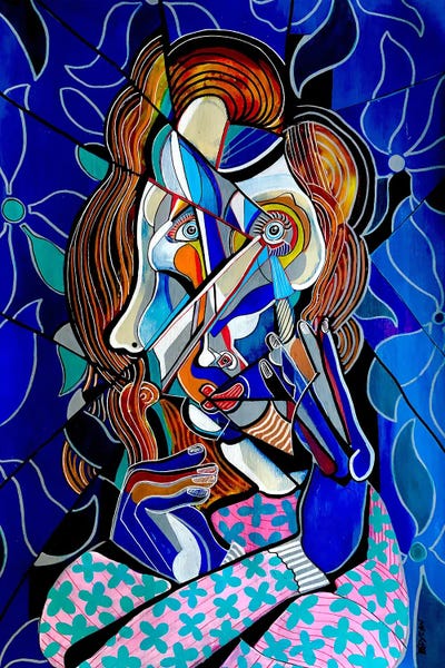 Cubism: The Woman With Red Hair by Dylan Gill