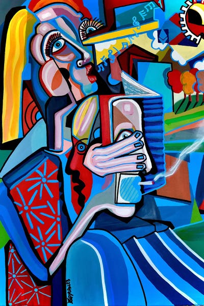 Cubist Visage: The World Is A Stage by Dylan Gill