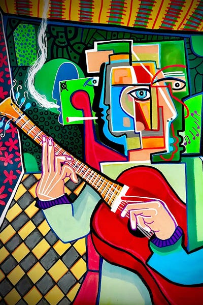 Cubist Visage: Empty Basement Echoes by Dylan Gill