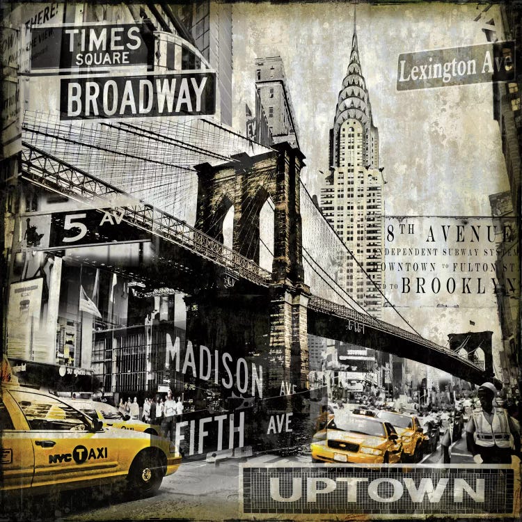 NEW YORK CITY NYC Broadway Canvas Print Wall Art Picture New Ready to Hang 