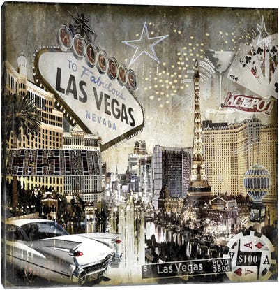 Las Vegas Canvas Art Print - Gambling