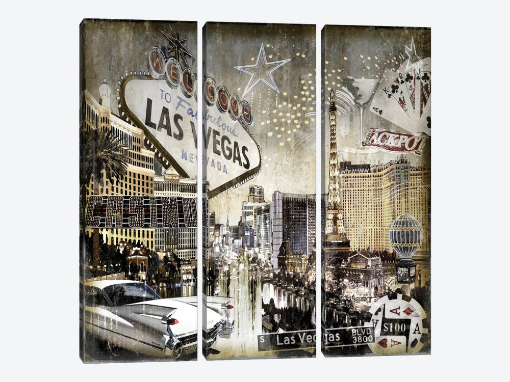 Las Vegas by Dylan Matthews 3-piece Canvas Artwork