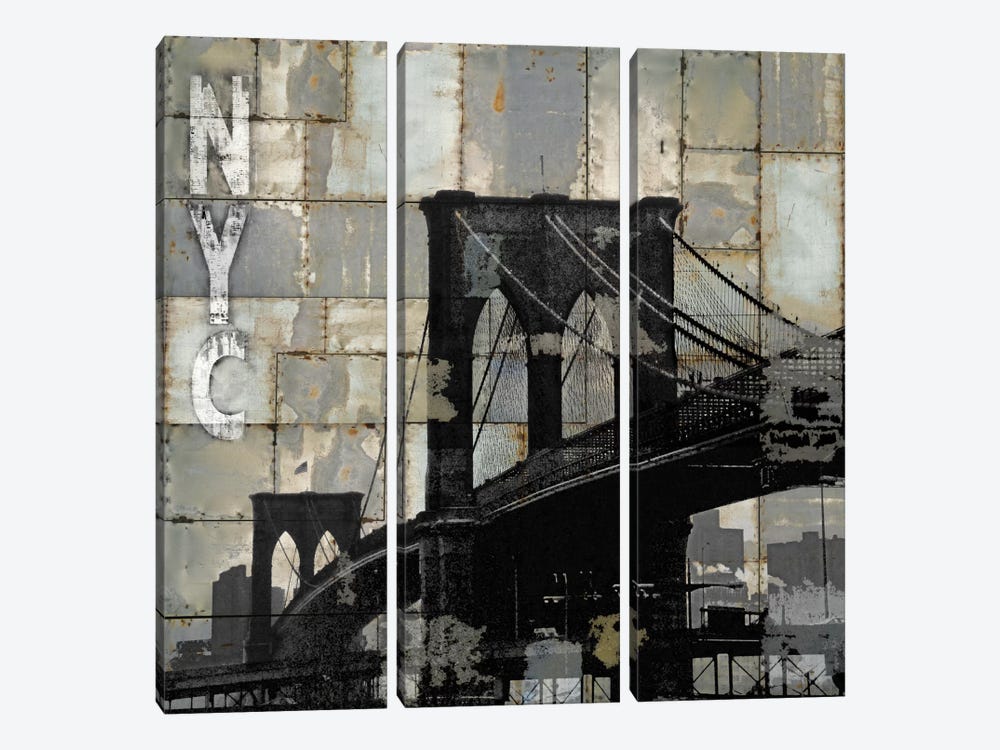 NYC Industrial I by Dylan Matthews 3-piece Canvas Art