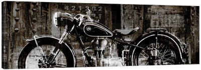 Vintage Motorcycle Canvas Art Print - Man Cave Decor
