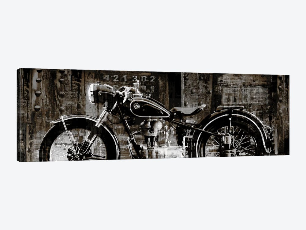 Vintage Motorcycle by Dylan Matthews 1-piece Canvas Wall Art