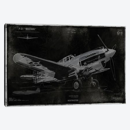 Vintage War Plane Canvas Print #DYM29} by Dylan Matthews Canvas Art Print