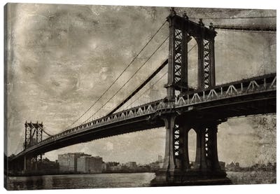 Bridge II Canvas Art Print - Brooklyn Art