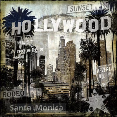 Landmarks L.A. by Dylan Matthews canvas print