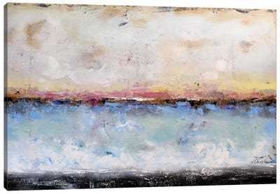 Abstract Seascape VII Canvas Art Print - Home Staging Living Room