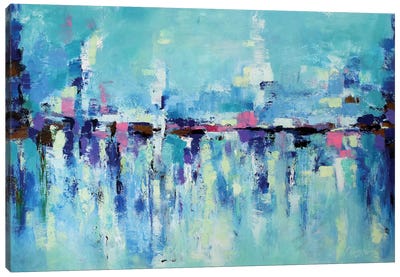 Abstract Seascape X Canvas Art Print - Home Staging Living Room