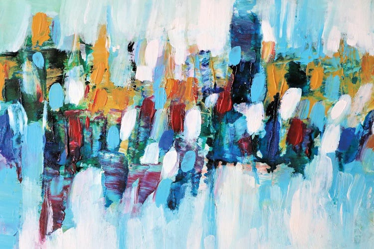 Abstract Garden V White by Radiana Christova wall art
