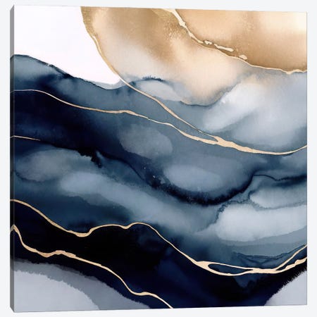 Abstract Ocean I Canvas Print #DZH193} by Radiana Christova Art Print