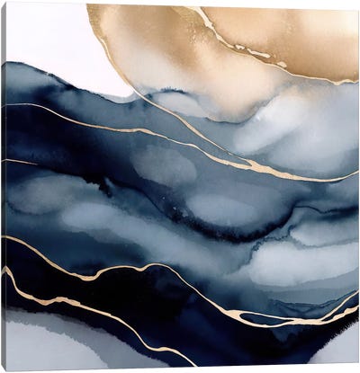 Abstract Ocean I Canvas Art Print - Radiana Christova