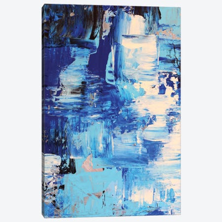 Blue Abstract I Canvas Print #DZH19} by Radiana Christova Canvas Art Print