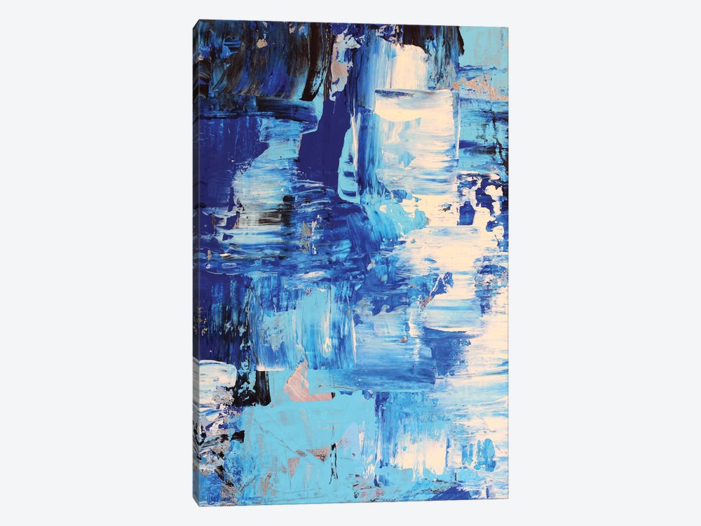 Blue Abstract I by Radiana Christova 1-piece Canvas Art Print