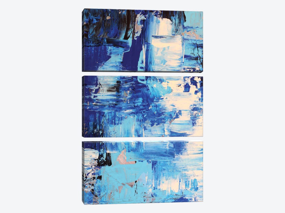 Blue Abstract I by Radiana Christova 3-piece Art Print