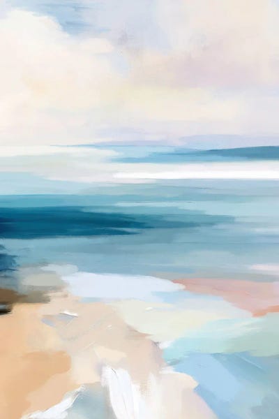 Coastal Abstraction by Radiana Christova framed canvas print