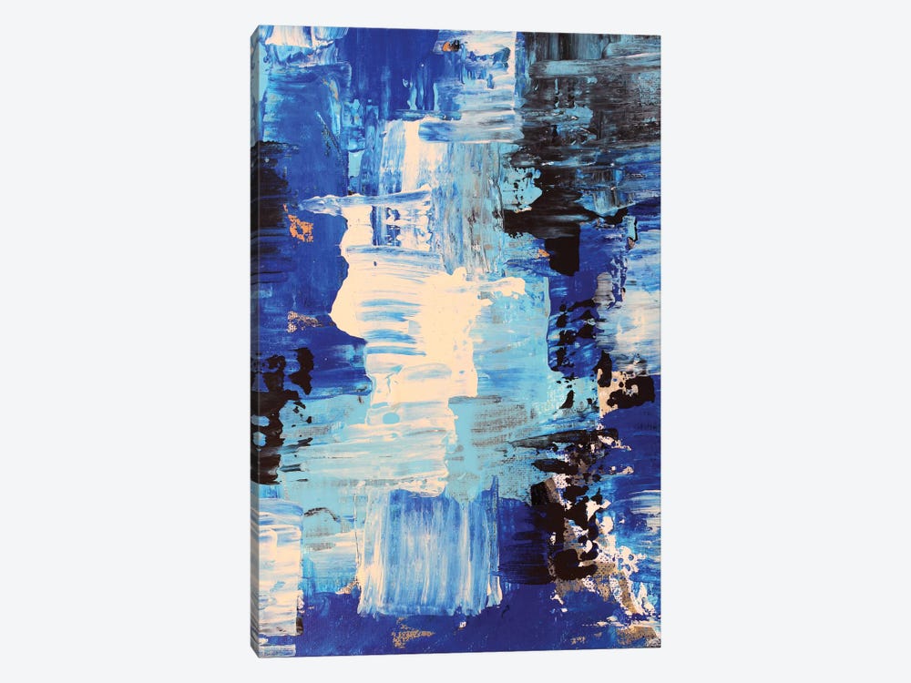 Blue Abstract II by Radiana Christova 1-piece Canvas Art Print