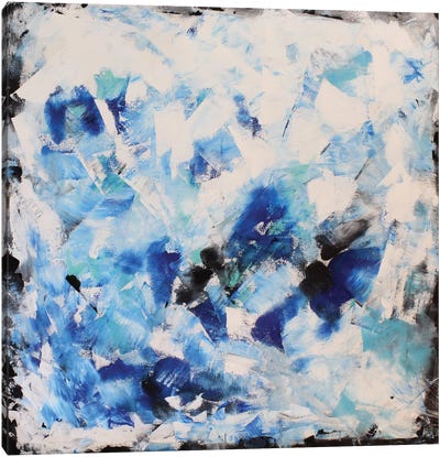 Blue Impression Canvas Art Print
