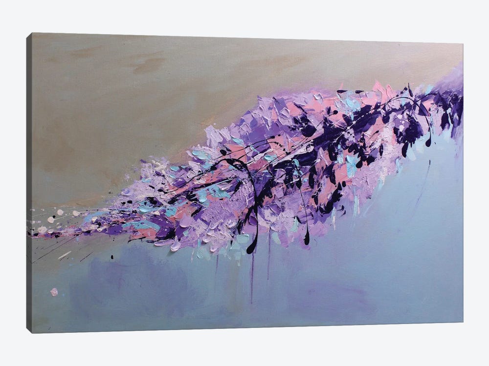 The Purple Leaf by Radiana Christova 1-piece Canvas Art Print