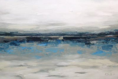 Abstract Seascape XXVI by Radiana Christova framed canvas print