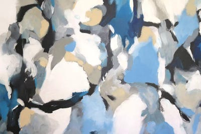 Blue Utopia II by Radiana Christova multi panel art