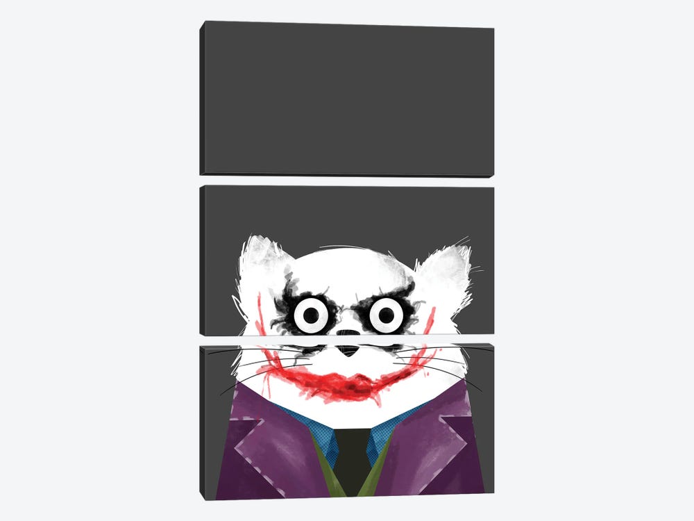 Cat Joker by Doozal 3-piece Art Print