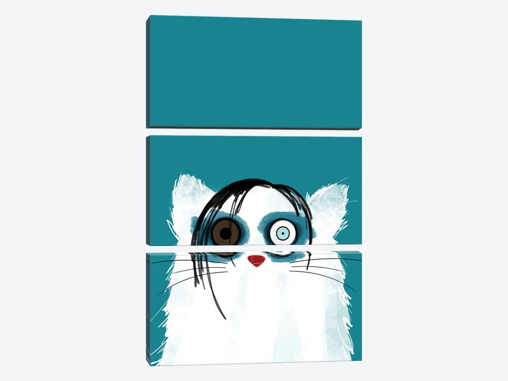 Cat Manson by Doozal 3-piece Canvas Art