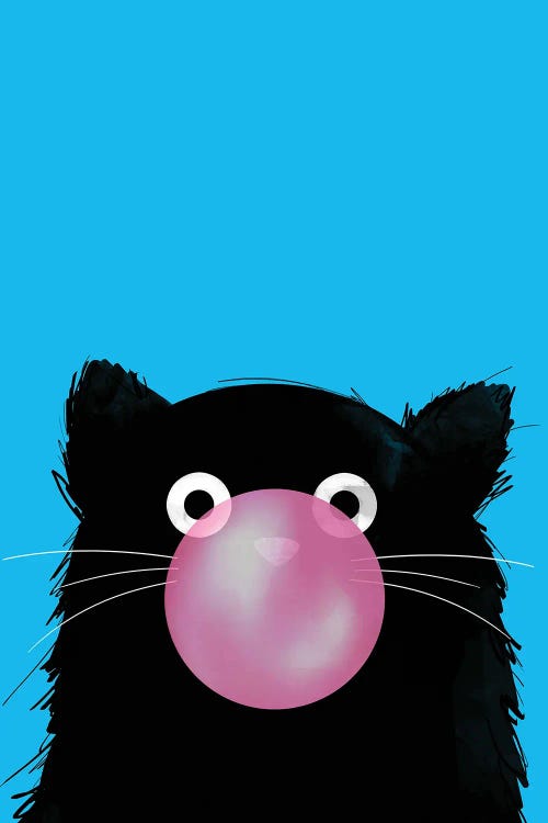 Chewing Gum Bubble Cat