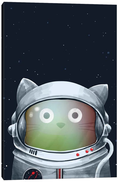 Cat Astronaut Canvas Art Print - Doozal