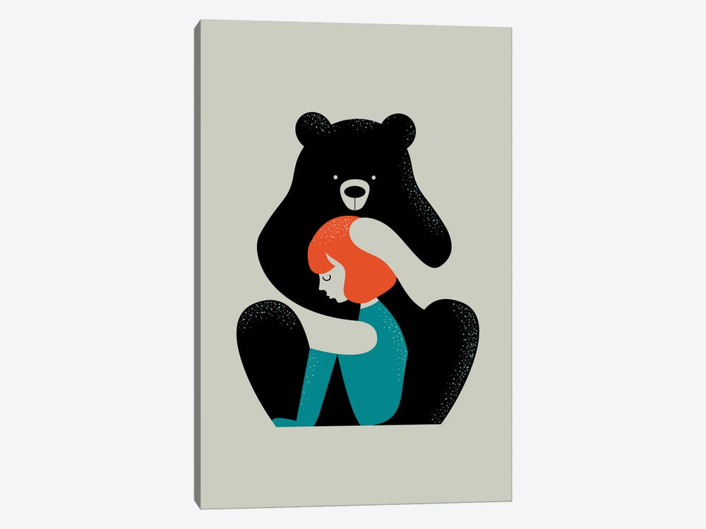 Big Bear Hug by Doozal 1-piece Canvas Wall Art