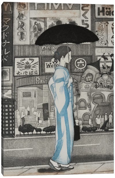 A Girl In Town, 2007 Canvas Art Print