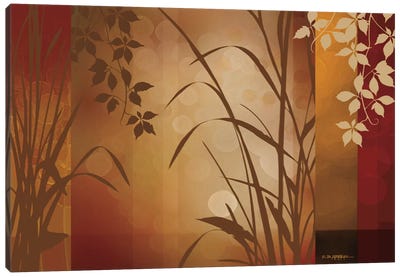 Flaxen Silhouette Canvas Art Print - Home Staging Living Room
