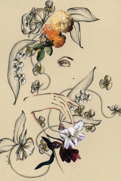 Elly Azizian: Floral Portrait II by Elly Azizian