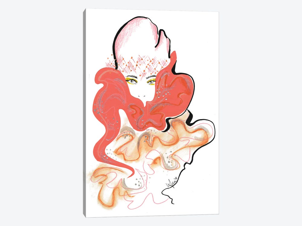 Marc Jacobs Peach by Elly Azizian 1-piece Art Print