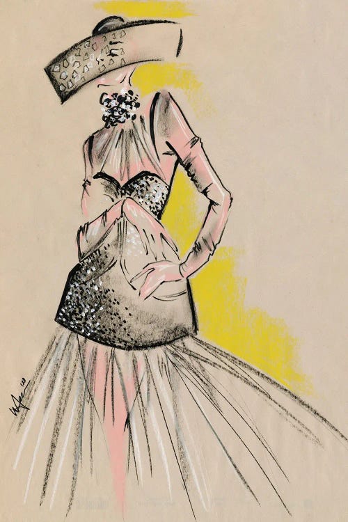 Alexander McQueen Honeycomb Collection by Elly Azizian canvas print