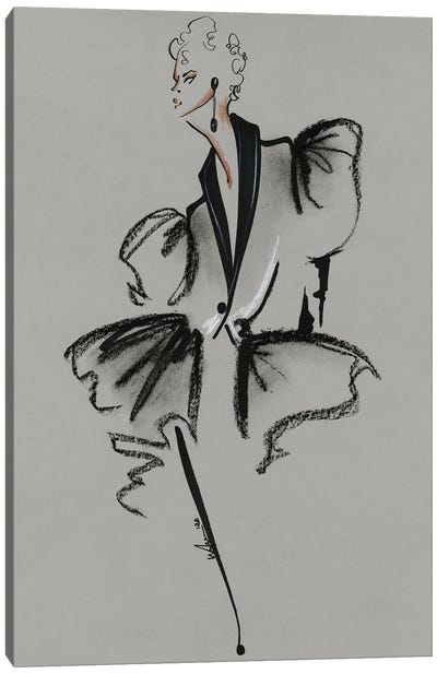 Alexander McQueen Spring Summer 2020 Canvas Art Print - Women's Suit Art