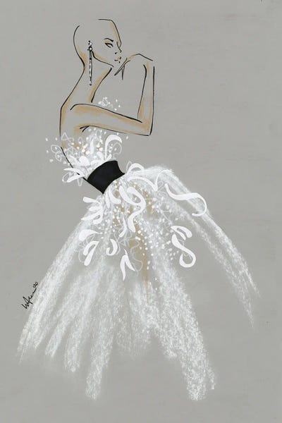 Fashion Illustrations: Alexander McQueen Spring Summer 2020 Collection by Elly Azizian