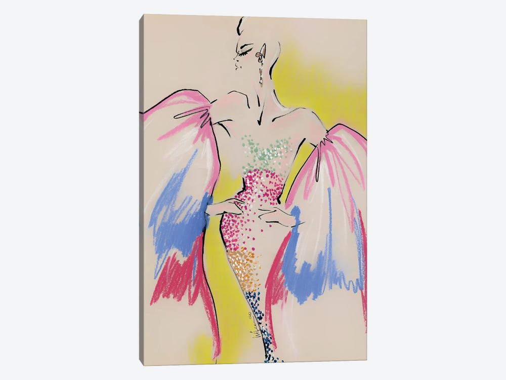 Schiaparelli Multicolor Haute Couture by Elly Azizian 1-piece Canvas Art Print