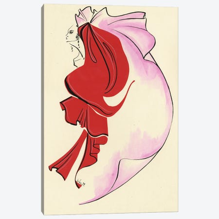 Schiaparelli Couture Collage Red Canvas Print #EAZ25} by Elly Azizian Canvas Print