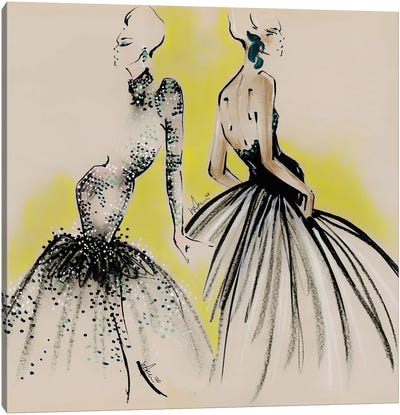 Schiaparelli Haute Couture Canvas Art Print - Fashion Illustrations