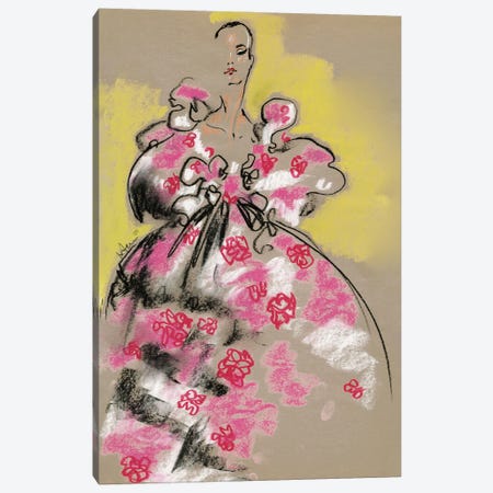 Valentino Pastel Florals Canvas Print #EAZ31} by Elly Azizian Art Print