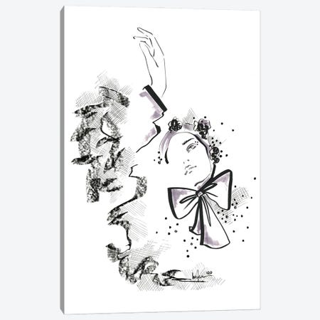 Sketched Bows Canvas Print #EAZ35} by Elly Azizian Canvas Wall Art